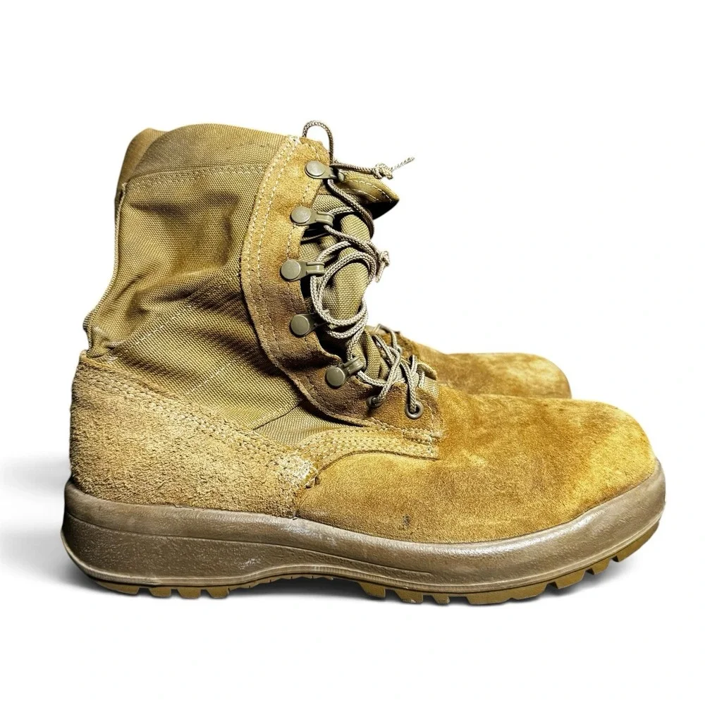 Belleville AHWC Combat Boots Men's 10 Wide Coyote Brown Vibram Made USA